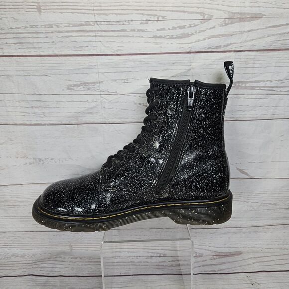 Dr. Martens Air Wair Boots Size USL 6 USM 5 Bouncing Soles 1460Y Black Combat - Picture 9 of 11